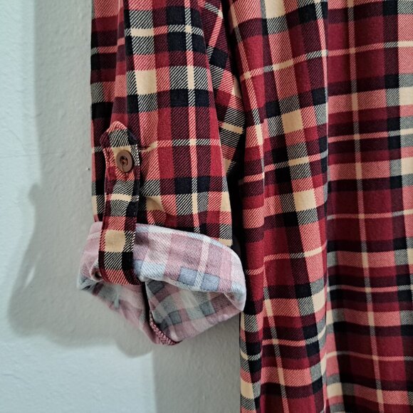 Jolie&Joy Women Plus Size 3X Christmas Plaid Dress Long Sleeve NWT - Picture 6 of 10